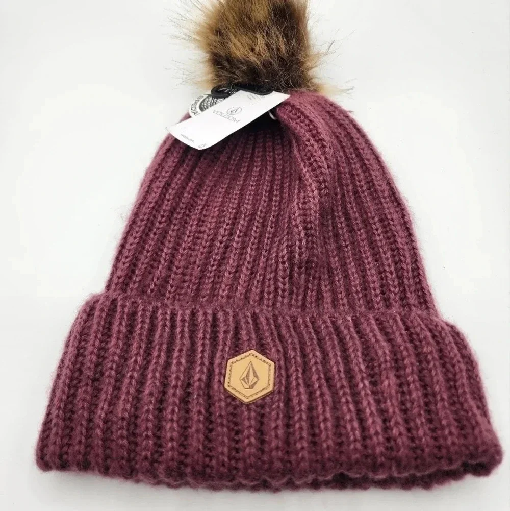Volcolm Lula Burgundy Beanie NWT